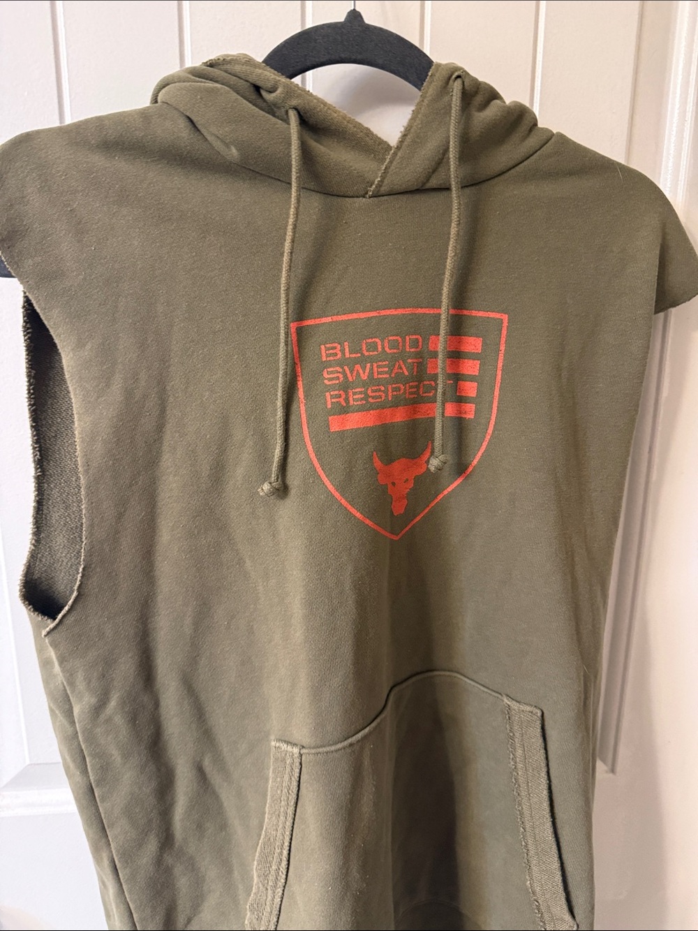 Project Rock Green Sleeveless hoodie